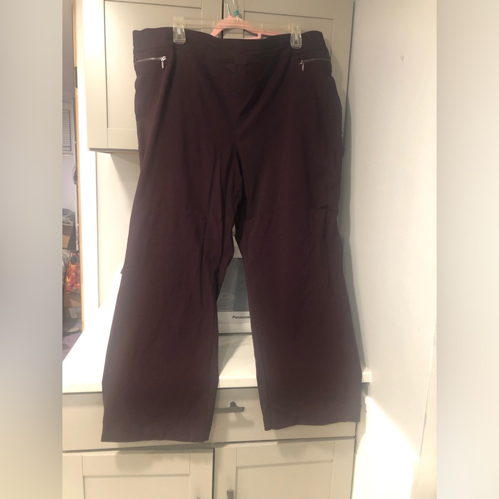 Avenue Burgundy slacks   Size 28 Average  Perfect for work